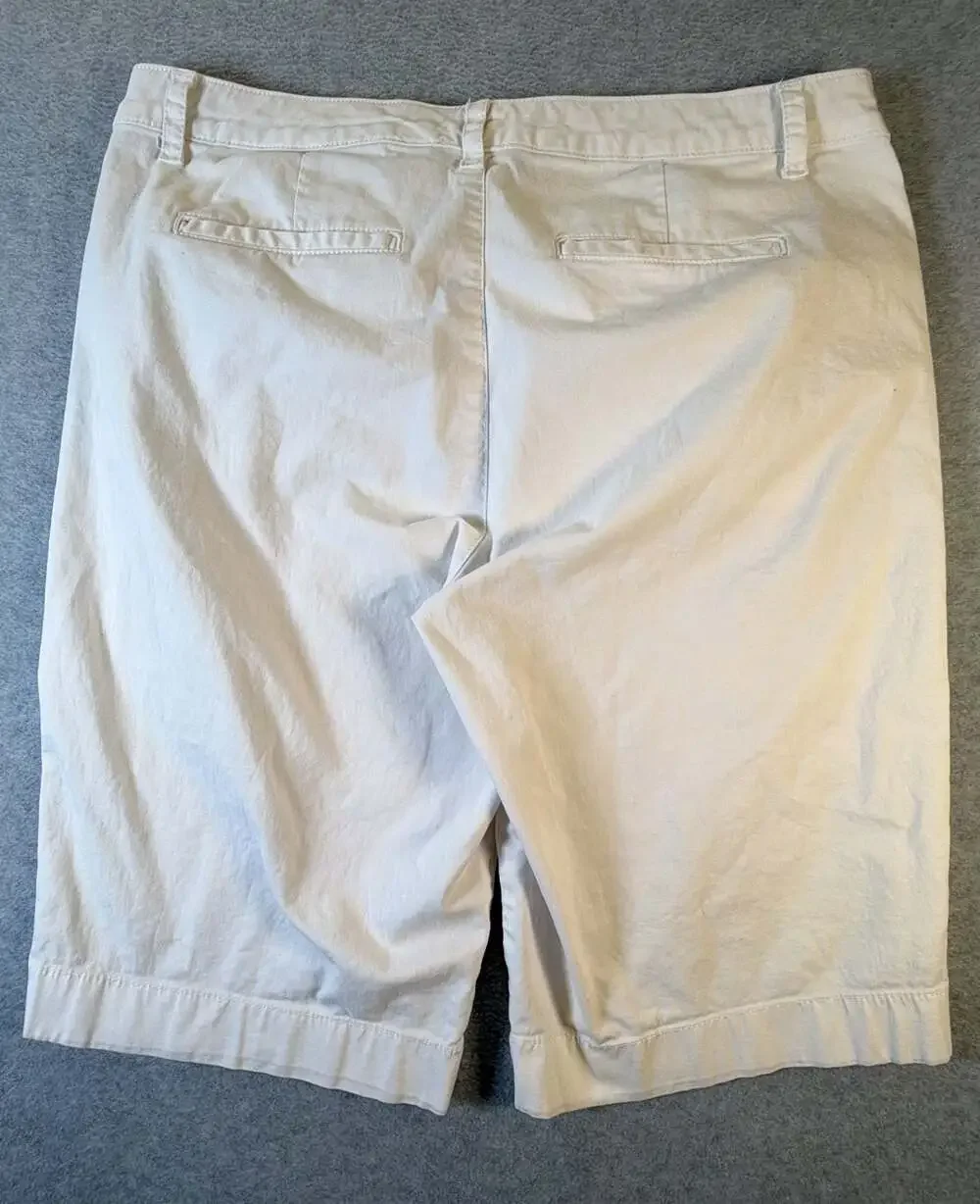 Jones New York Jeans White Trouser Shorts Size 12